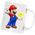 Casa si Gradina - Bucatarie si vesela - Cani si pahare - Cani si cesti - Cana Super Mario Bros 3D Star Minecraft World, alba, 330 ml - Infinity.ro