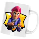 Casa si Gradina - Bucatarie si vesela - Cani si pahare - Cani si cesti - Cana Colt Brawl Stars Fortnite, alba, 330 ml - Infinity.ro