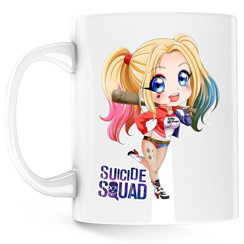 Casa si Gradina - Bucatarie si vesela - Cani si pahare - Cani si cesti - Cana Joker Suicide Squad GTA Vaduva Neagra Gang, alba, 330 ml - Infinity.ro