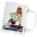 Casa si Gradina - Bucatarie si vesela - Cani si pahare - Cani si cesti - Cana Bad Girl GTA5 Brawl Stars, alba, 330 ml - Infinity.ro