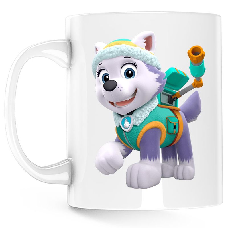 Casa si Gradina - Bucatarie si vesela - Cani si pahare - Cani si cesti - Cana Paw Patrol Husky Siberian Catelus Brawl Stars, alba, 330 ml - Infinity.ro
