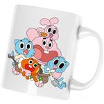 Casa si Gradina - Bucatarie si vesela - Cani si pahare - Cani si cesti - Cana The Amazing World of Gumball All Family Familie, alba, 330 ml - Infinity.ro