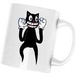 Casa si Gradina - Bucatarie si vesela - Cani si pahare - Cani si cesti - Cana Cartoon Cat Scary Minecraft, alba, 330 ml - Infinity.ro