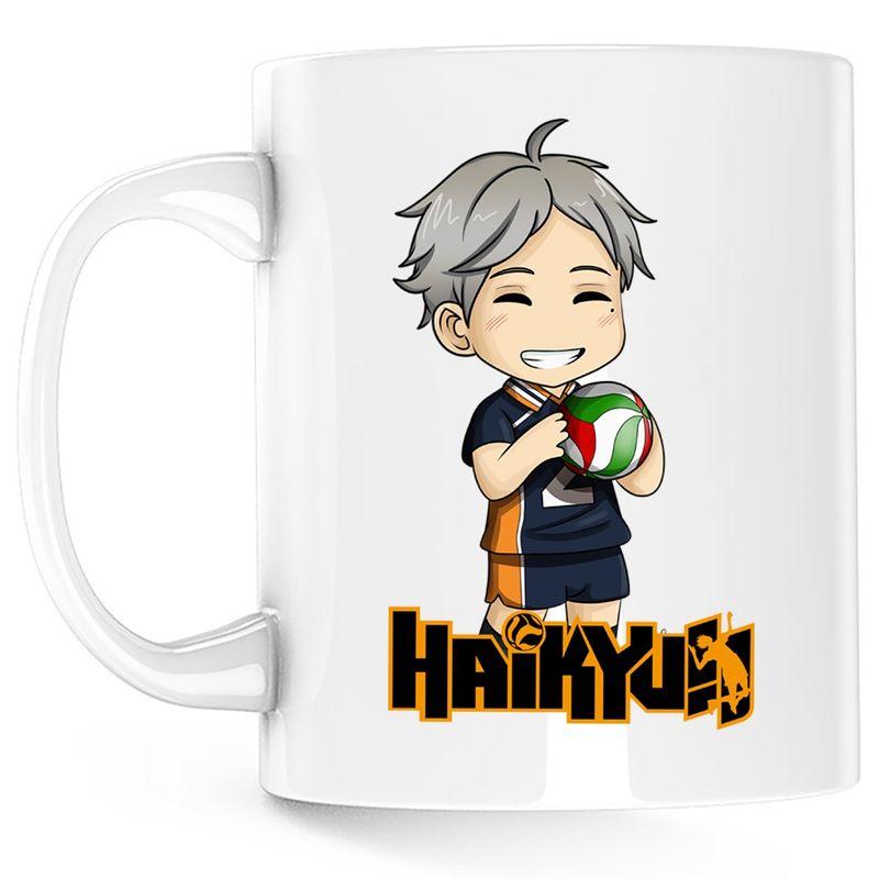 Casa si Gradina - Bucatarie si vesela - Cani si pahare - Cani si cesti - Cana Haikyuu High Jump Volei Haikyu!!, alba, 330 ml - Infinity.ro
