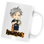 Casa si Gradina - Bucatarie si vesela - Cani si pahare - Cani si cesti - Cana Haikyuu High Jump Volei Haikyu!!, alba, 330 ml - Infinity.ro