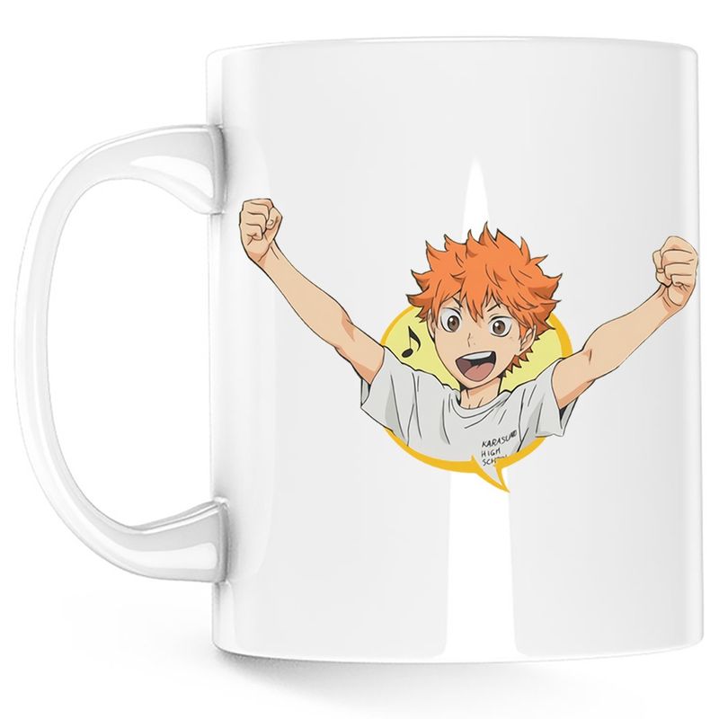 Casa si Gradina - Bucatarie si vesela - Cani si pahare - Cani si cesti - Cana Haikyuu Hinata Joc Volei Anime Haikyu!!, alba, 330 ml - Infinity.ro