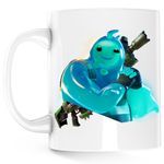 Casa si Gradina - Bucatarie si vesela - Cani si pahare - Cani si cesti - Cana Rippley Fortnite Skin Battle Royale, alba, 330 ml - Infinity.ro