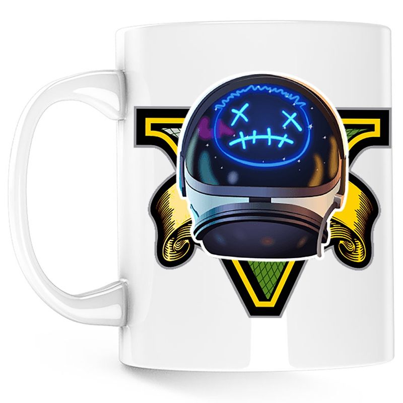 Casa si Gradina - Bucatarie si vesela - Cani si pahare - Cani si cesti - Cana Astro Jack Fortnite GTA Gaming, alba, 330 ml - Infinity.ro