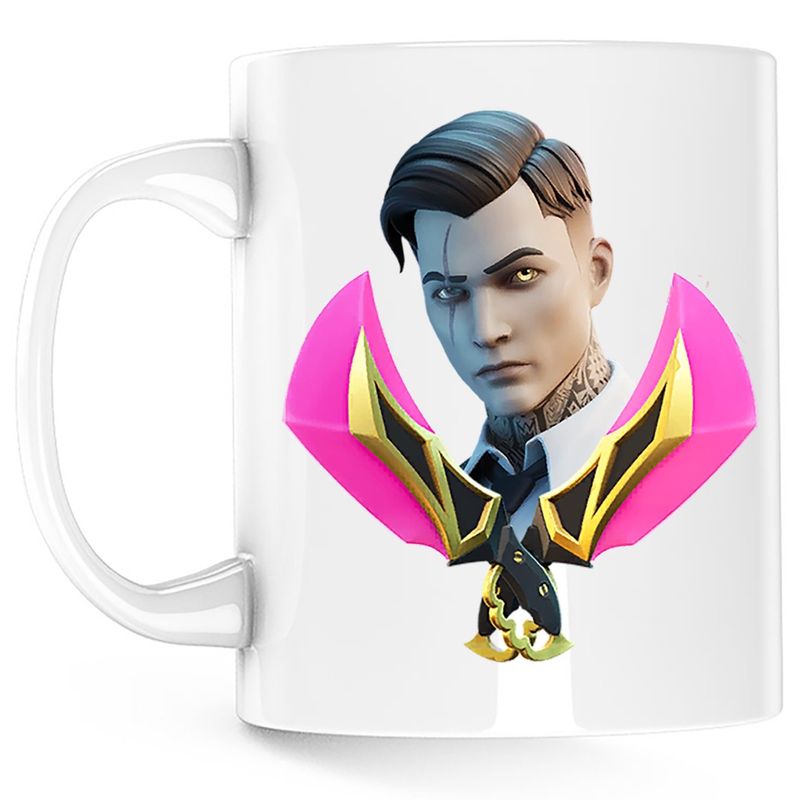 Casa si Gradina - Bucatarie si vesela - Cani si pahare - Cani si cesti - Cana Midas Skin Fortnite Epic Blades, alba, 330 ml - Infinity.ro
