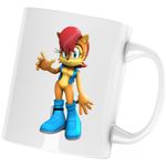 Casa si Gradina - Bucatarie si vesela - Cani si pahare - Cani si cesti - Cana Sonic Princess Sally Acorn Joc Video, alba, 330 ml - Infinity.ro