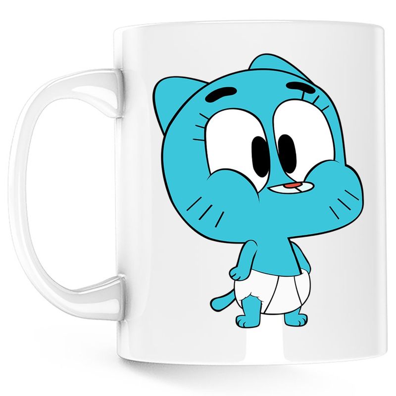 Casa si Gradina - Bucatarie si vesela - Cani si pahare - Cani si cesti - Cana Gumball Bebe Scutec Bebelino Copilarie, alba, 330 ml - Infinity.ro