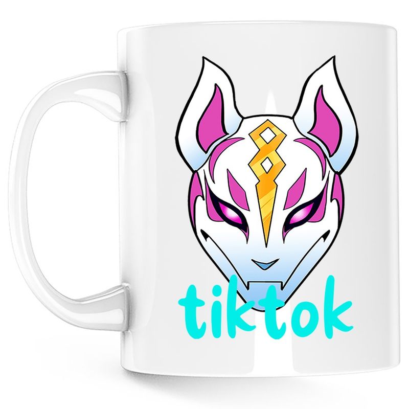 Casa si Gradina - Bucatarie si vesela - Cani si pahare - Cani si cesti - Cana Drift Mask Fortnite Tiktok, alba, 330 ml - Infinity.ro