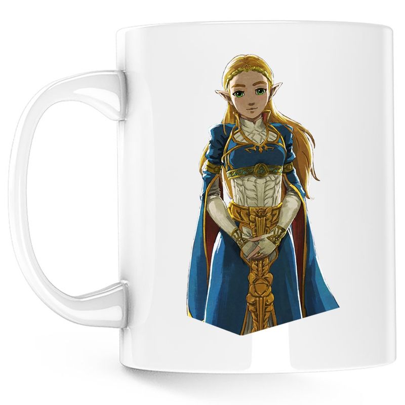 Casa si Gradina - Bucatarie si vesela - Cani si pahare - Cani si cesti - Cana Breath of the Wild Princess Zelda Mistic, alba, 330 ml - Infinity.ro
