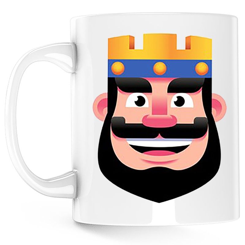 Casa si Gradina - Bucatarie si vesela - Cani si pahare - Cani si cesti - Cana Red King Clash Royale Minecraft, alba, 330 ml - Infinity.ro