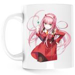 Casa si Gradina - Bucatarie si vesela - Cani si pahare - Cani si cesti - Cana Darling in the FranXX Zero Two DarlinFra, alba, 330 ml - Infinity.ro