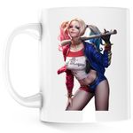 Casa si Gradina - Bucatarie si vesela - Cani si pahare - Cani si cesti - Cana Joker Harley Quinn Vaduva Neagra, alba, 330 ml - Infinity.ro