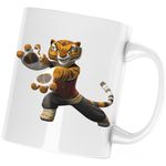 Casa si Gradina - Bucatarie si vesela - Cani si pahare - Cani si cesti - Cana Tigroaica Kung Fu Panda Curaj, alba, 330 ml - Infinity.ro
