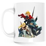 Casa si Gradina - Bucatarie si vesela - Cani si pahare - Cani si cesti - Cana Fullmetal Alchemist All Team Gang, alba, 330 ml - Infinity.ro