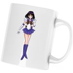 Casa si Gradina - Bucatarie si vesela - Cani si pahare - Cani si cesti - Cana Sailor Moon Marte Manga Anime Girl, alba, 330 ml - Infinity.ro