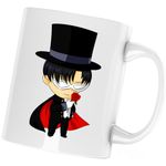 Casa si Gradina - Bucatarie si vesela - Cani si pahare - Cani si cesti - Cana Tuxedo Mask Valentines Day Dragobete, alba, 330 ml - Infinity.ro