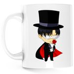 Casa si Gradina - Bucatarie si vesela - Cani si pahare - Cani si cesti - Cana Tuxedo Mask Valentines Day Dragobete, alba, 330 ml - Infinity.ro
