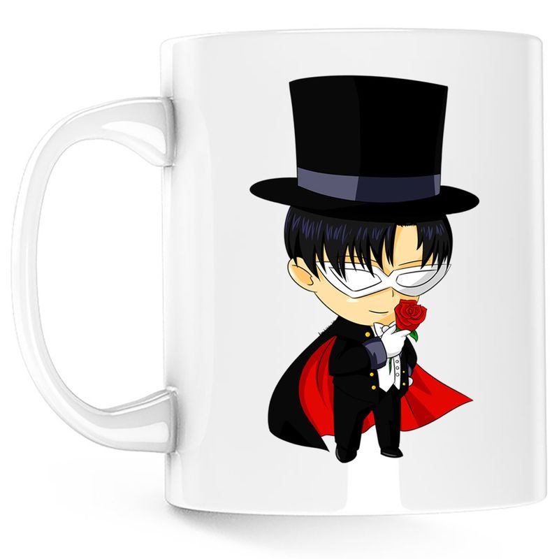 Casa si Gradina - Bucatarie si vesela - Cani si pahare - Cani si cesti - Cana Tuxedo Mask Valentines Day Dragobete, alba, 330 ml - Infinity.ro