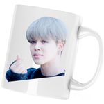 Casa si Gradina - Bucatarie si vesela - Cani si pahare - Cani si cesti - Cana BTS Jimin Singer Kpop, alba, 330 ml - Infinity.ro