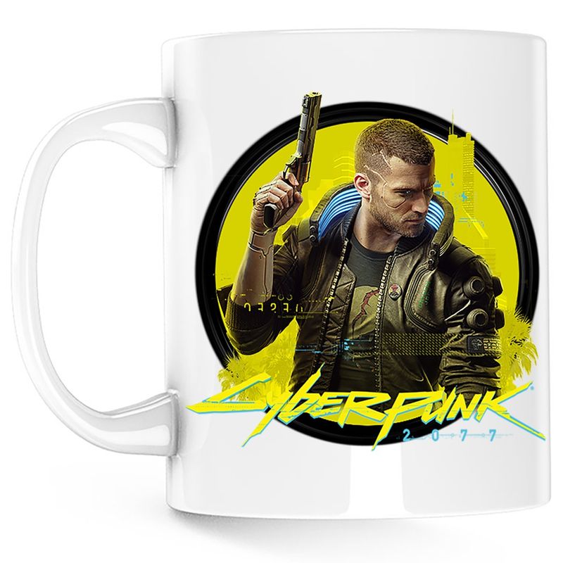 Casa si Gradina - Bucatarie si vesela - Cani si pahare - Cani si cesti - Cana Cyberpunk 2077 Master Killer Legend, alba, 330 ml - Infinity.ro