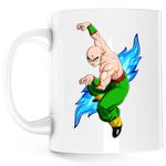 Casa si Gradina - Bucatarie si vesela - Cani si pahare - Cani si cesti - Cana Dragon Ball Z Tien Shinhan Ninja Shaolin, alba, 330 ml - Infinity.ro