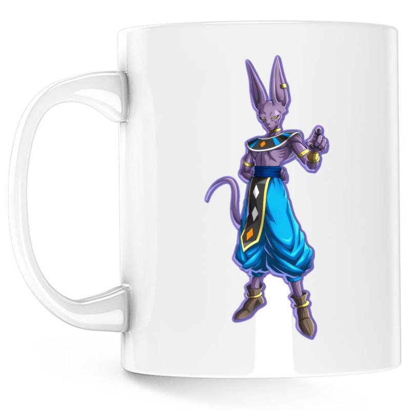 Casa si Gradina - Bucatarie si vesela - Cani si pahare - Cani si cesti - Cana Dragon Ball Z Lord Veerus Egipt Cat, alba, 330 ml - Infinity.ro
