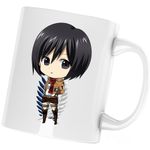 Casa si Gradina - Bucatarie si vesela - Cani si pahare - Cani si cesti - Cana Attack on Titan Mikasa Ackerman Stars Anime, alba, 330 ml - Infinity.ro