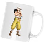 Casa si Gradina - Bucatarie si vesela - Cani si pahare - Cani si cesti - Cana One Piece God Usopp Syrup Village Anime, alba, 330 ml - Infinity.ro