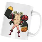 Casa si Gradina - Bucatarie si vesela - Cani si pahare - Cani si cesti - Cana One Piece Franky Iron Man Dulgher Anime, alba, 330 ml - Infinity.ro