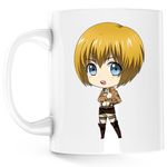 Casa si Gradina - Bucatarie si vesela - Cani si pahare - Cani si cesti - Cana Attack on Titan Armin Arlert Anime Manga, alba, 330 ml - Infinity.ro