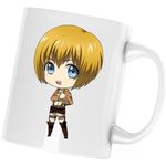 Casa si Gradina - Bucatarie si vesela - Cani si pahare - Cani si cesti - Cana Attack on Titan Armin Arlert Anime Manga, alba, 330 ml - Infinity.ro