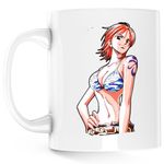 Casa si Gradina - Bucatarie si vesela - Cani si pahare - Cani si cesti - Cana One Piece Nami Cat Burglar Eiichiro Oda, alba, 330 ml - Infinity.ro