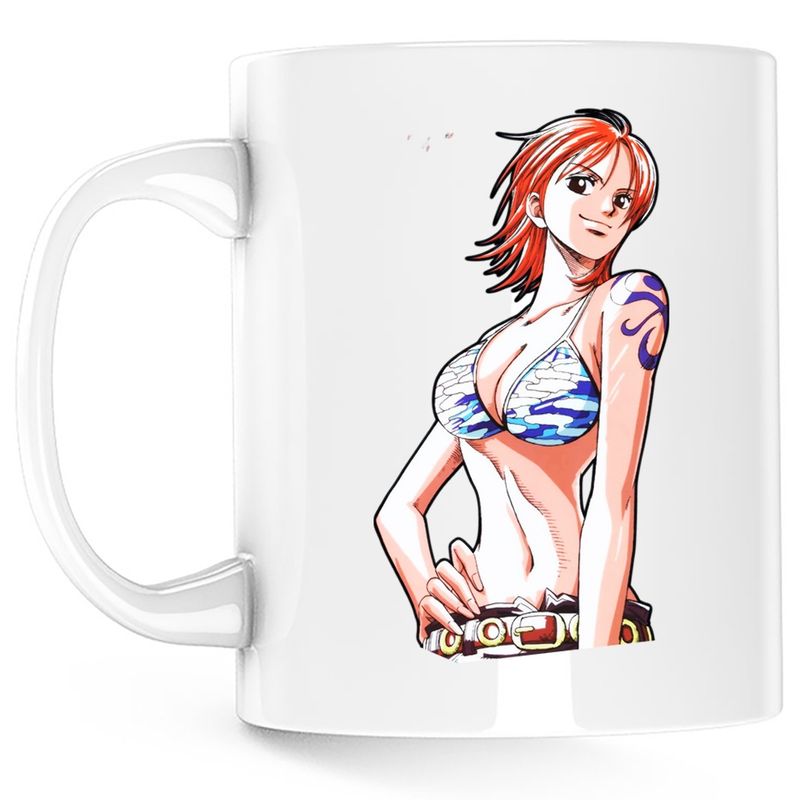 Casa si Gradina - Bucatarie si vesela - Cani si pahare - Cani si cesti - Cana One Piece Nami Cat Burglar Eiichiro Oda, alba, 330 ml - Infinity.ro