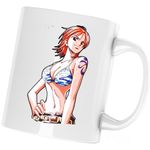 Casa si Gradina - Bucatarie si vesela - Cani si pahare - Cani si cesti - Cana One Piece Nami Cat Burglar Eiichiro Oda, alba, 330 ml - Infinity.ro