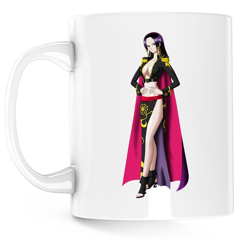 Casa si Gradina - Bucatarie si vesela - Cani si pahare - Cani si cesti - Cana One Piece Anime Boa Hancock Capitan Marinar, alba, 330 ml - Infinity.ro