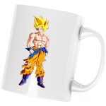 Casa si Gradina - Bucatarie si vesela - Cani si pahare - Cani si cesti - Cana Son Goku Dragon Ball Samurai Japan, alba, 330 ml - Infinity.ro