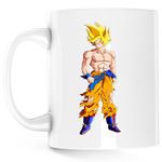 Casa si Gradina - Bucatarie si vesela - Cani si pahare - Cani si cesti - Cana Son Goku Dragon Ball Samurai Japan, alba, 330 ml - Infinity.ro