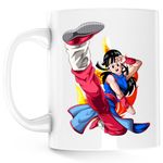 Casa si Gradina - Bucatarie si vesela - Cani si pahare - Cani si cesti - Cana Dragon Ball Z Chi Chi Goku Anime Manga, alba, 330 ml - Infinity.ro