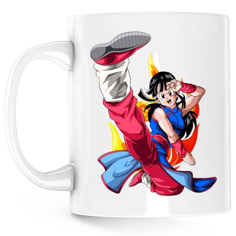 Casa si Gradina - Bucatarie si vesela - Cani si pahare - Cani si cesti - Cana Dragon Ball Z Chi Chi Goku Anime Manga, alba, 330 ml - Infinity.ro