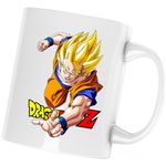 Casa si Gradina - Bucatarie si vesela - Cani si pahare - Cani si cesti - Cana Dragon Ball Z Goku Youtube Badass, alba, 330 ml - Infinity.ro