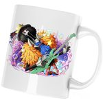 Casa si Gradina - Bucatarie si vesela - Cani si pahare - Cani si cesti - Cana One Piece Brook Soul King Anime Manga, alba, 330 ml - Infinity.ro