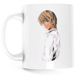 Casa si Gradina - Bucatarie si vesela - Cani si pahare - Cani si cesti - Cana Death Note Light Yagami Student Anime, alba, 330 ml - Infinity.ro