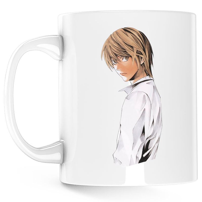 Casa si Gradina - Bucatarie si vesela - Cani si pahare - Cani si cesti - Cana Death Note Light Yagami Student Anime, alba, 330 ml - Infinity.ro