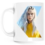 Casa si Gradina - Bucatarie si vesela - Cani si pahare - Cani si cesti - Cana Billie Eilish Bury A Friend, alba, 330 ml - Infinity.ro