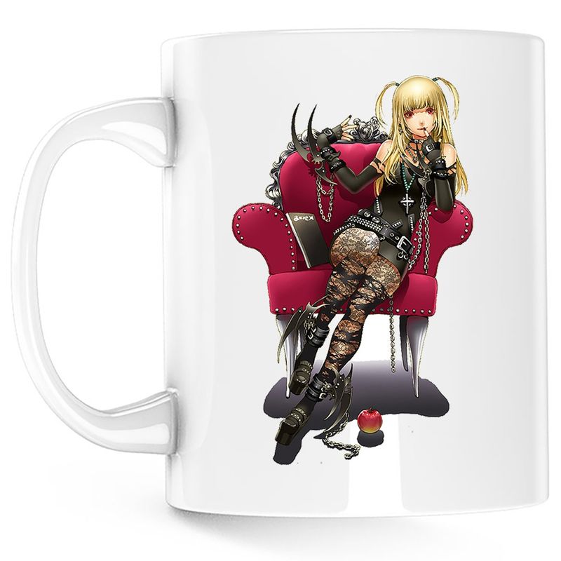 Casa si Gradina - Bucatarie si vesela - Cani si pahare - Cani si cesti - Cana Death Note Misa Amane Throne Ispita, alba, 330 ml - Infinity.ro