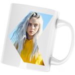 Casa si Gradina - Bucatarie si vesela - Cani si pahare - Cani si cesti - Cana Billie Eilish Bury A Friend, alba, 330 ml - Infinity.ro